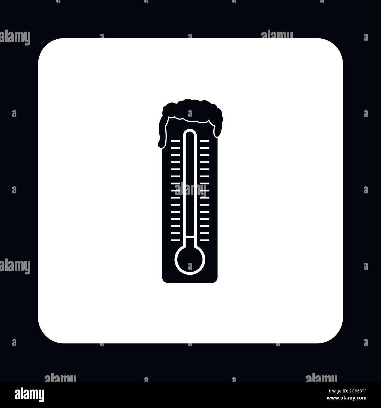 Outdoor thermometer isolated on white Black and White Stock Photos & Images  - Alamy