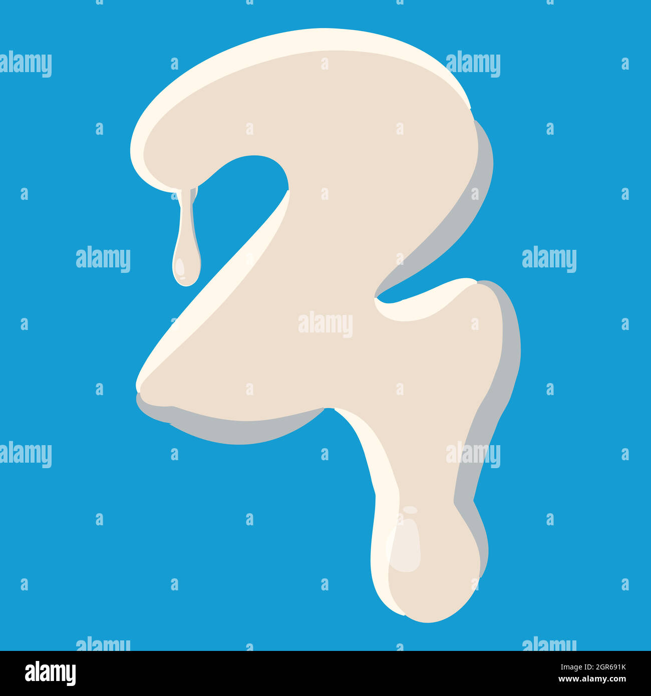 Number font on white background Stock Vector Images - Alamy