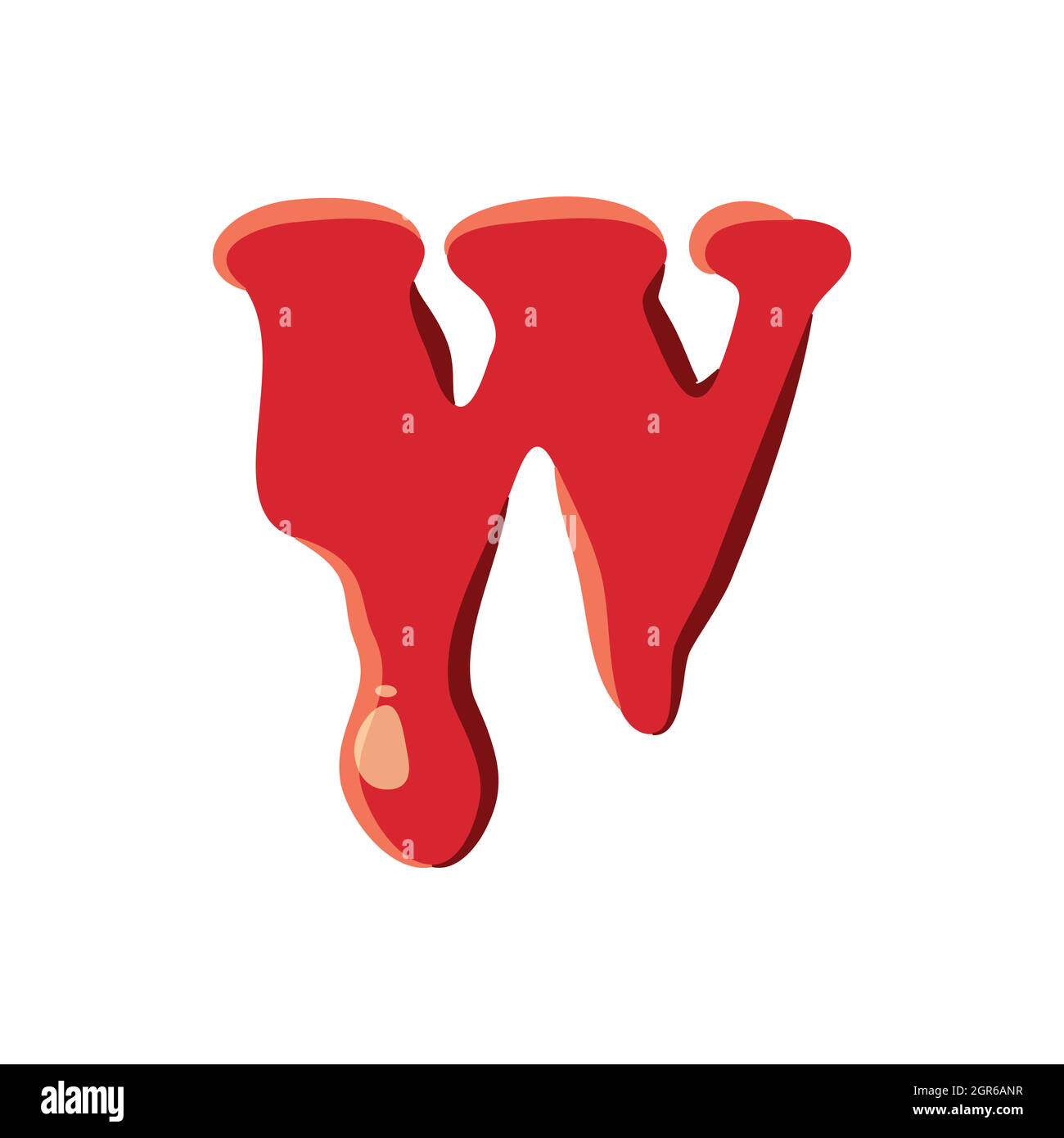 W letter isolated on white background Stock Vector Image & Art - Alamy