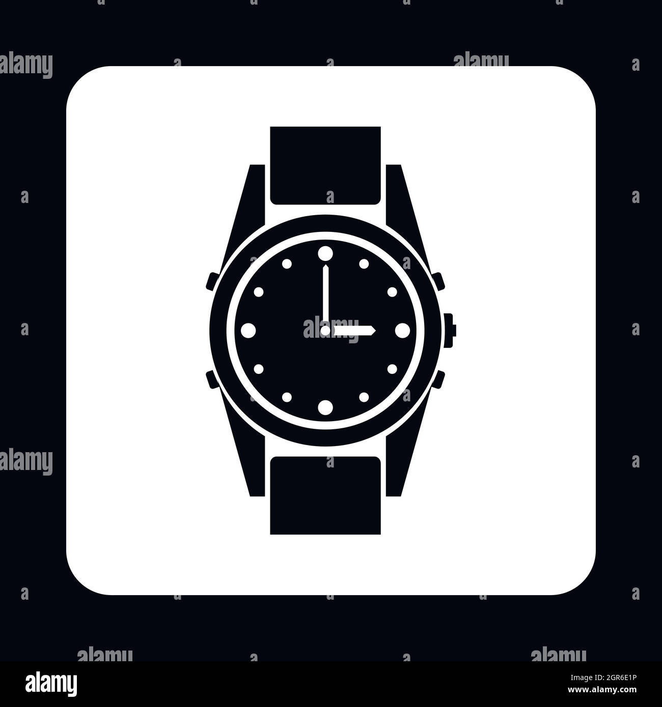 Wrist watch icon, simple style Stock Vector