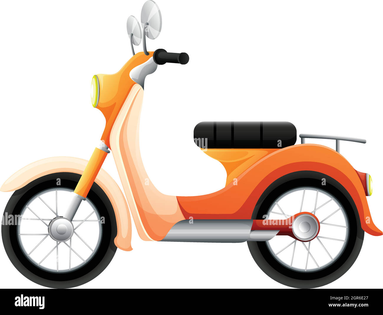 A two-wheeled transportation Stock Vector