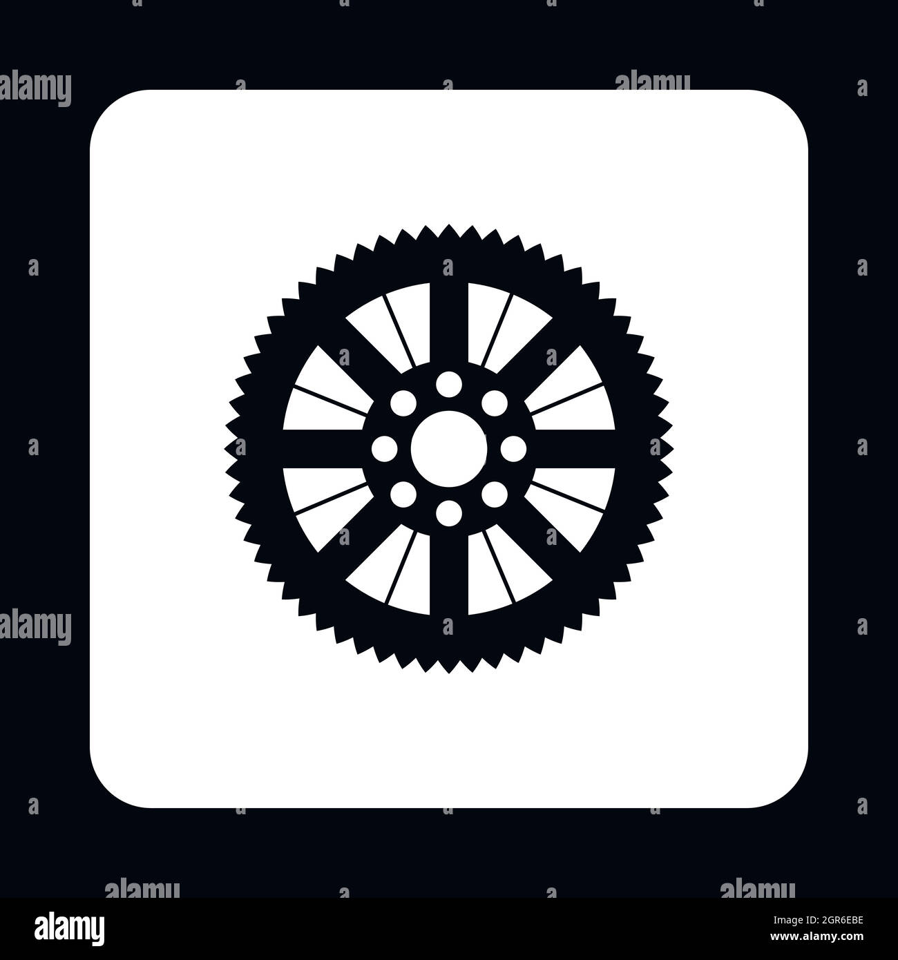 Sprocket for bicycle icon, simple style Stock Vector Image & Art Alamy
