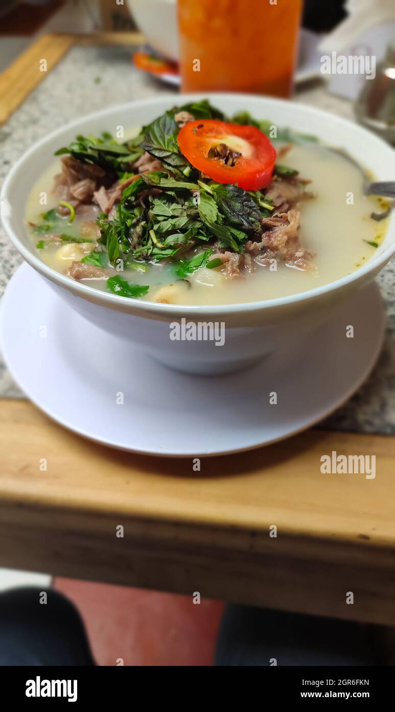 Tripe broth is the name of a universal dish Stock Photo - Alamy