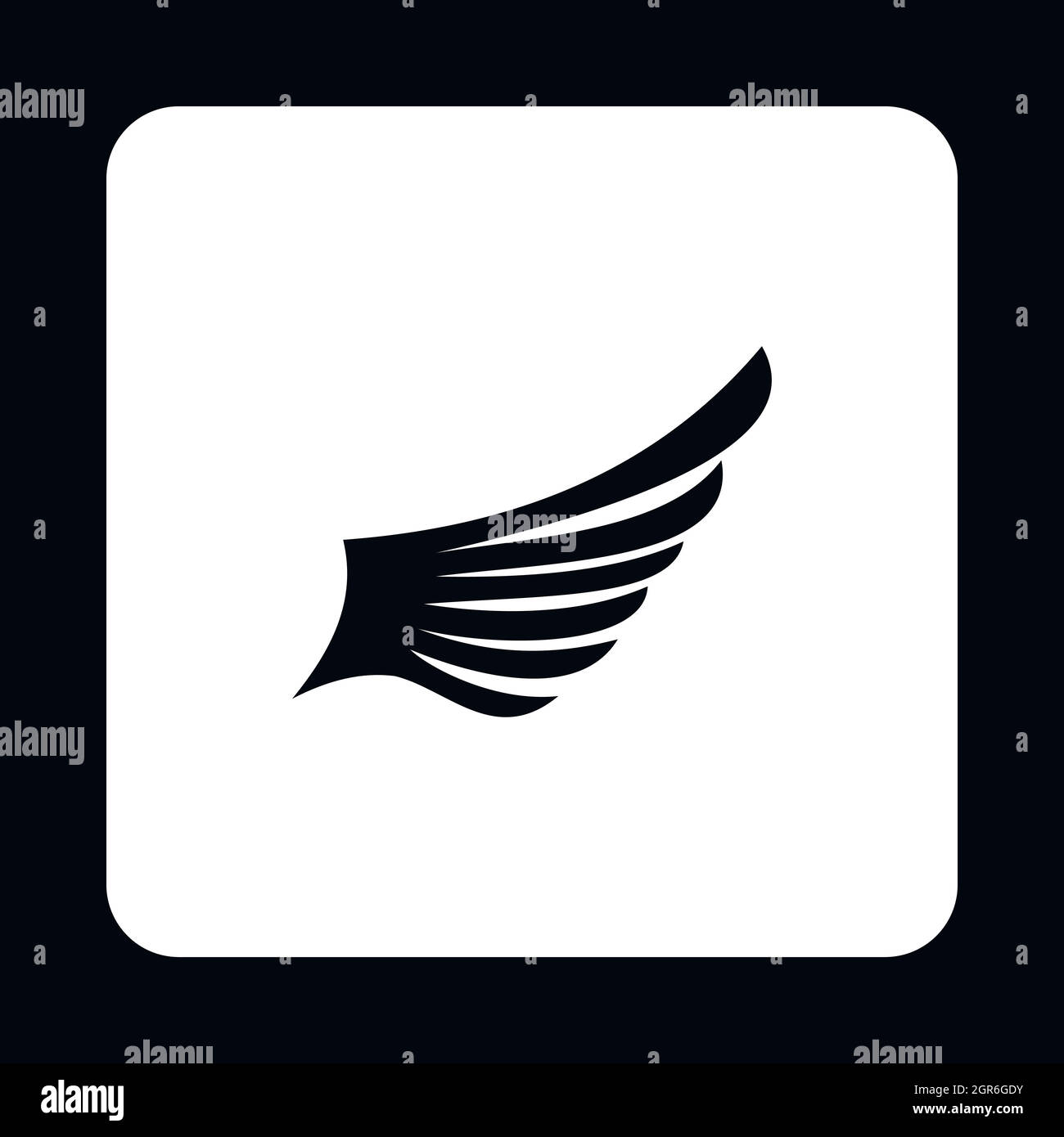 Long wing icon simple Stock Vector Images Alamy