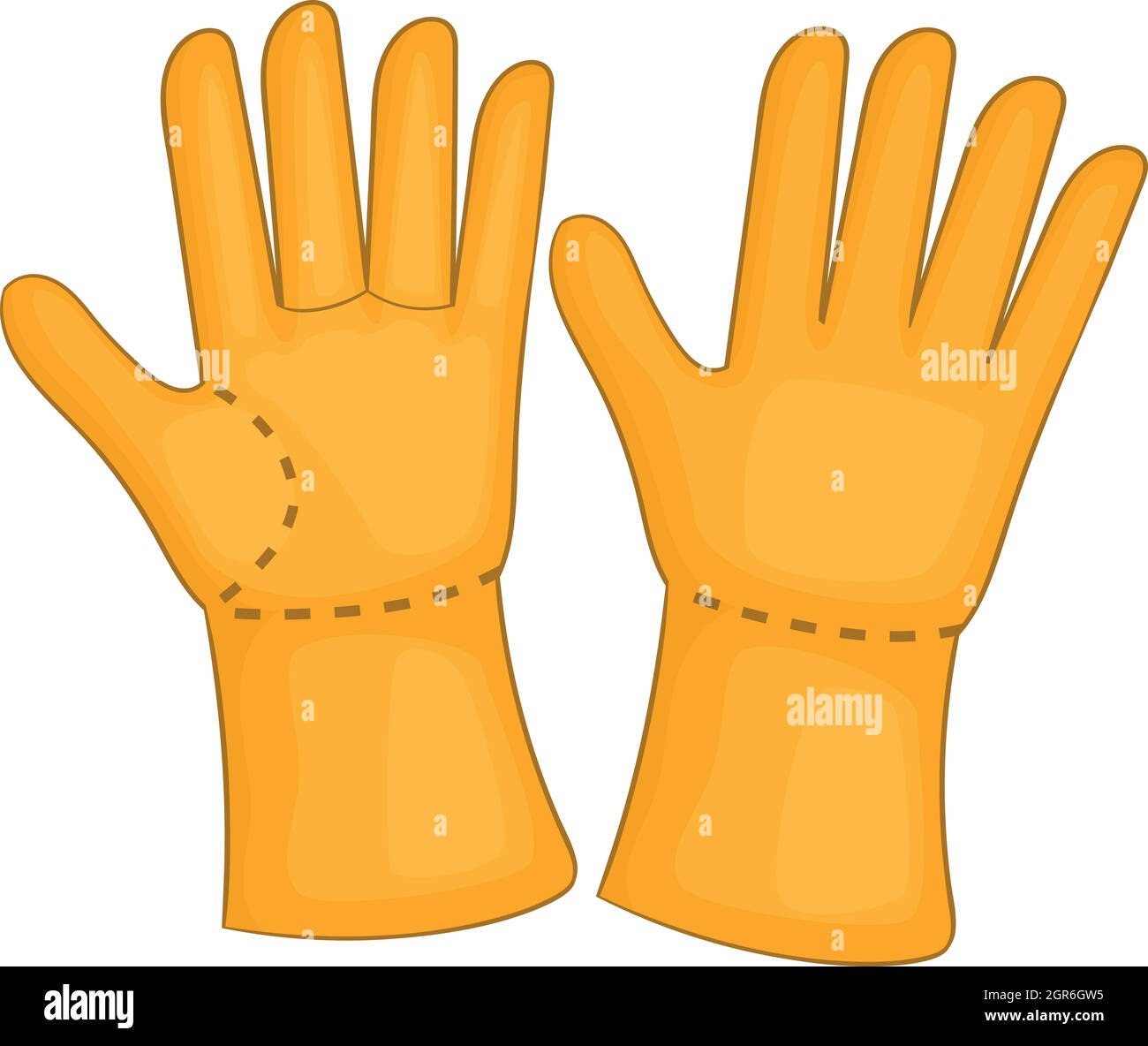 Rubber gloves icon, cartoon style Stock Vector Image & Art Alamy
