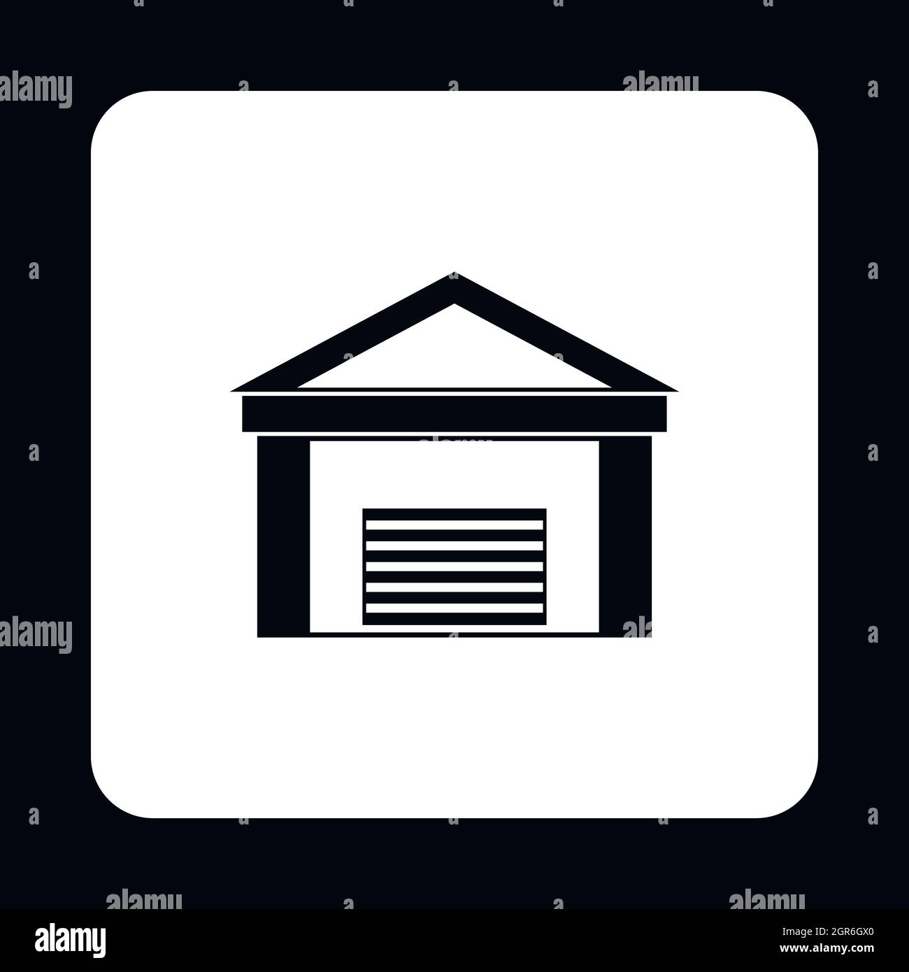 Warehouse building icon, simple style Stock Vector