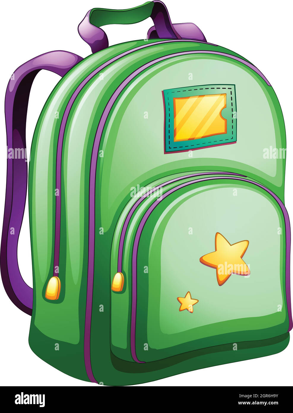Empty school bag Stock Vector Images - Alamy