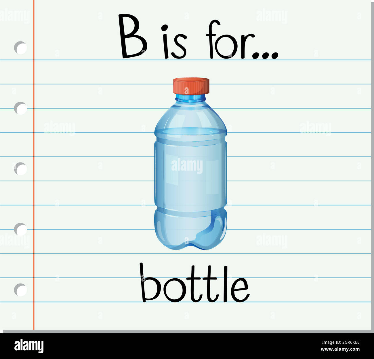 Flashcard letter B is for bottle Stock Vector Image & Art Alamy