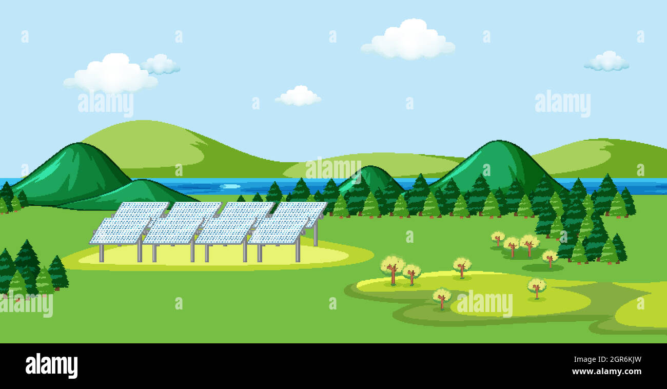 The solar tree Stock Vector Images - Alamy