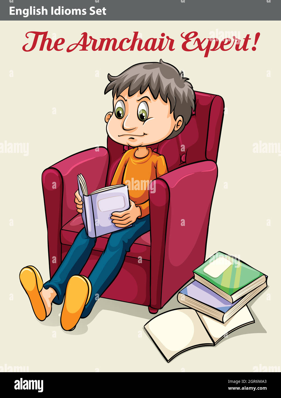 The armchair expert Stock Vector Image & Art Alamy