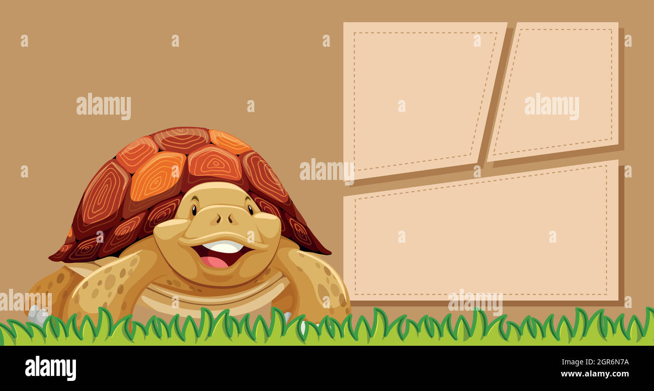 Turtle on blank background Stock Vector Images - Alamy