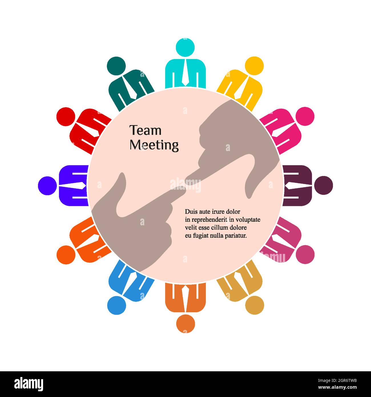 Group of people sitting around table Cut Out Stock Images & Pictures