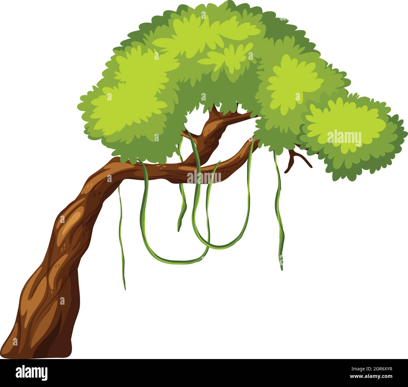 An isolated tree on white background Stock Vector Image & Art - Alamy