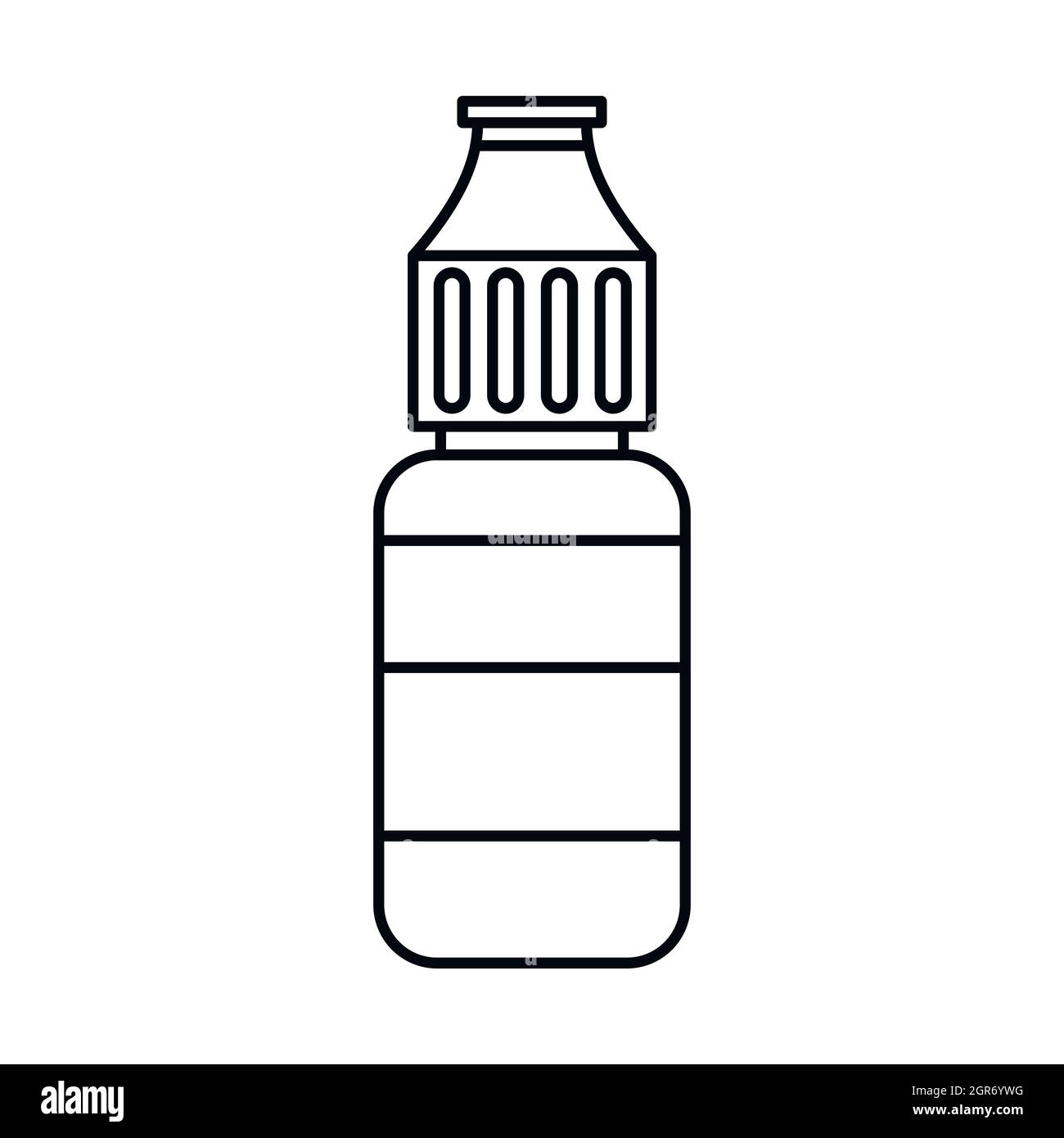 E-cigarette liquid flavour icon, outline style Stock Vector