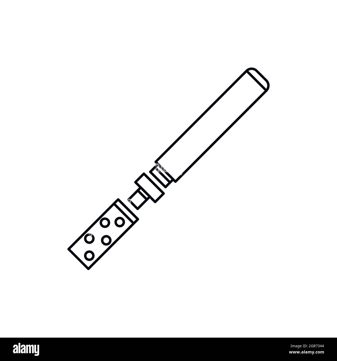 Electronic cigarette icon, outline style Stock Vector