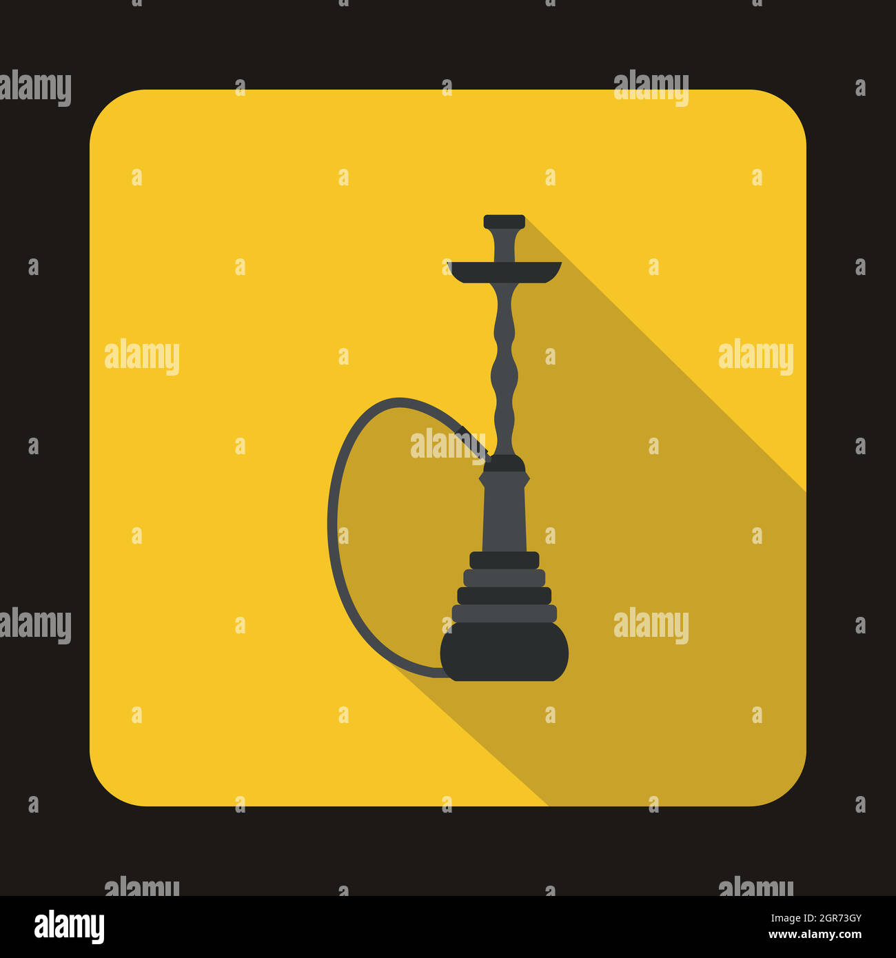 Hookah icon in flat style Stock Vector Image & Art - Alamy