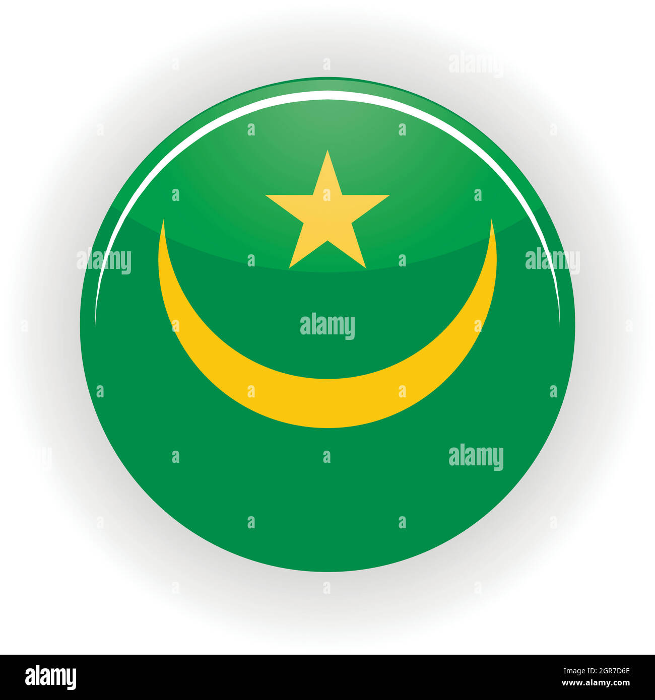 Mauritania icon circle Stock Vector Image & Art - Alamy