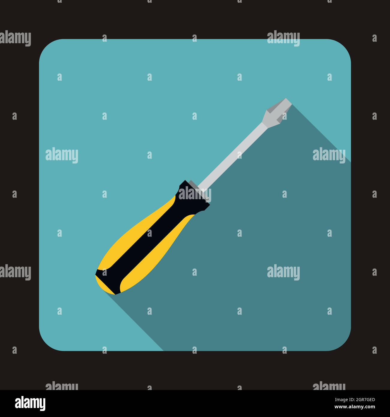 Screwdriver icon in flat style Stock Vector Image & Art Alamy