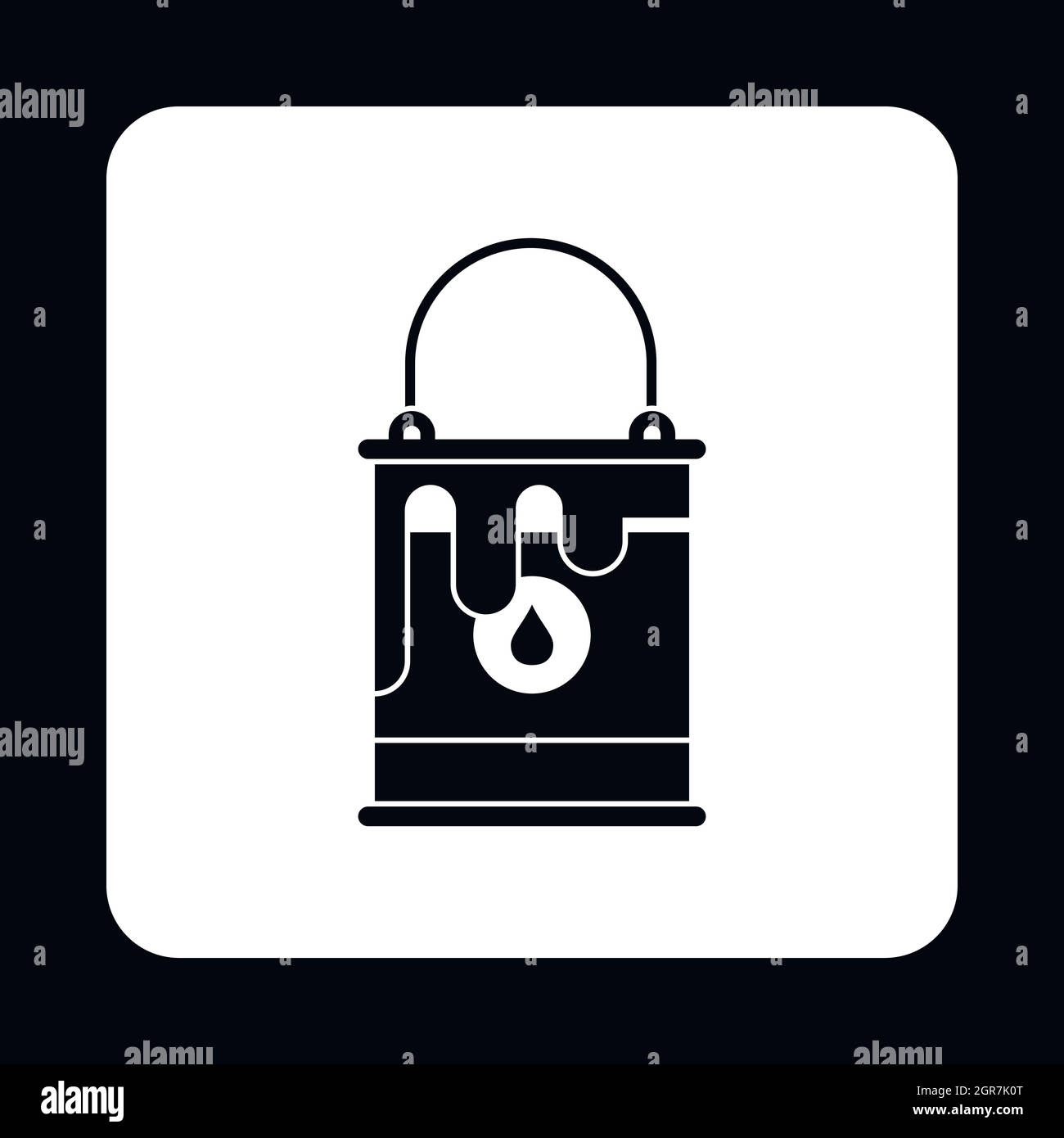 Paint can icon, simple style Stock Vector Image & Art Alamy