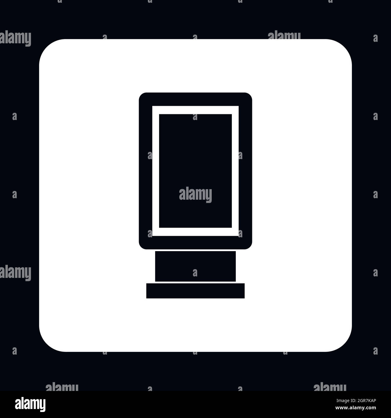 Blank lightbox sign vector hi-res stock photography and images - Alamy