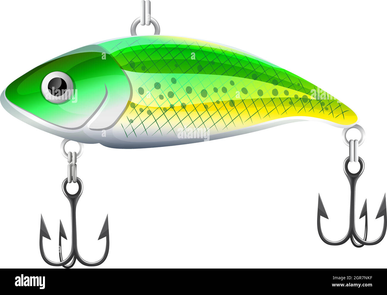 Green fishing lure Stock Vector Images - Alamy
