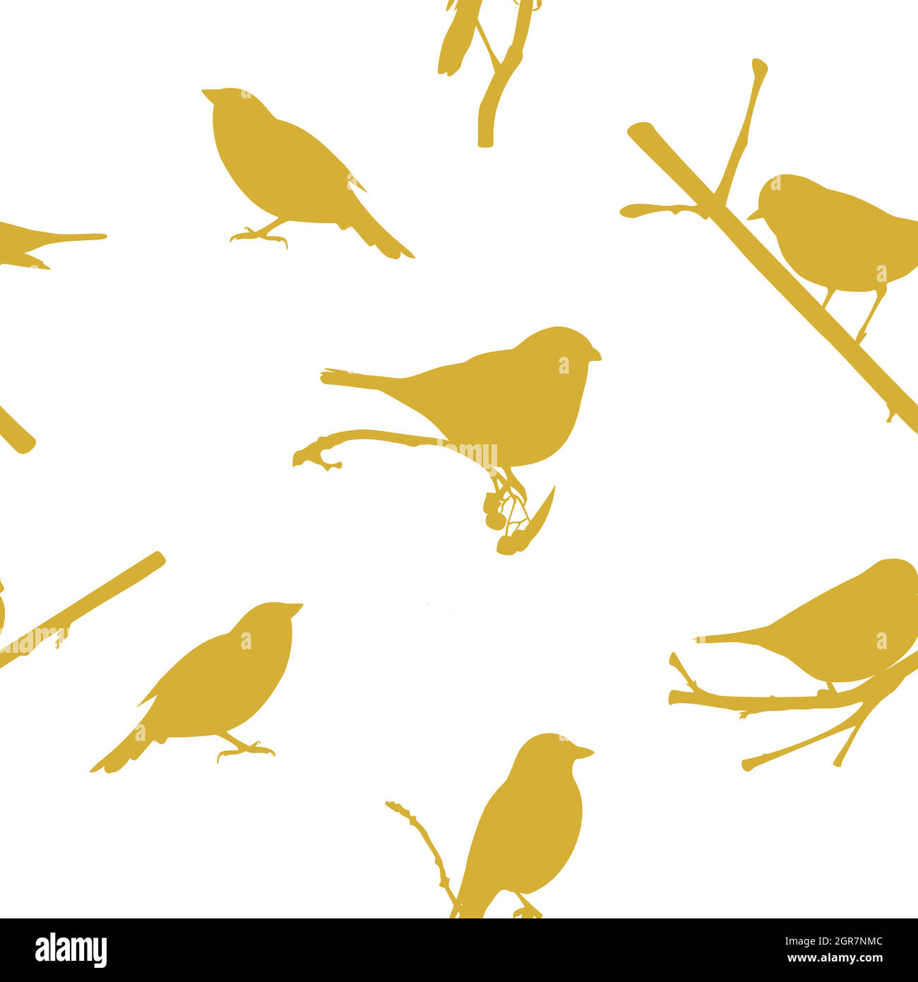 Vector seamless pattern, background with birds Stock Vector Image & Art ...