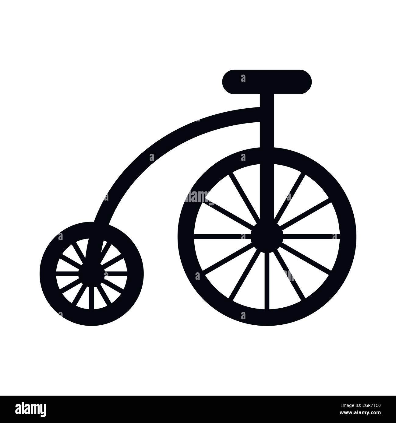 Children bicycle icon, simple style Stock Vector