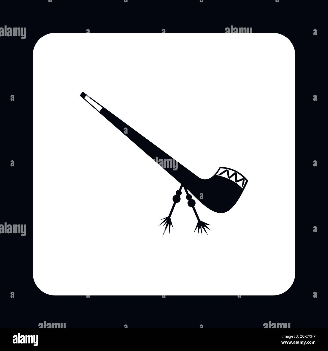 Smoking pipe icon, simple style Stock Vector Image & Art - Alamy