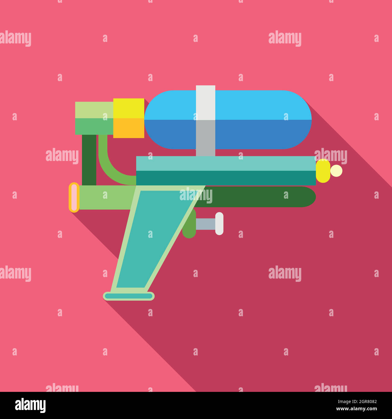 Water gun icon, flat style Stock Vector Image & Art - Alamy