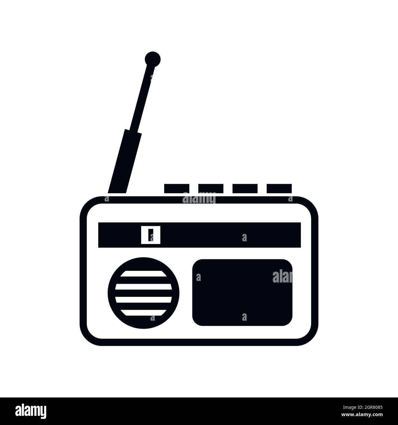 Radio icon, simple style Stock Vector Image & Art - Alamy
