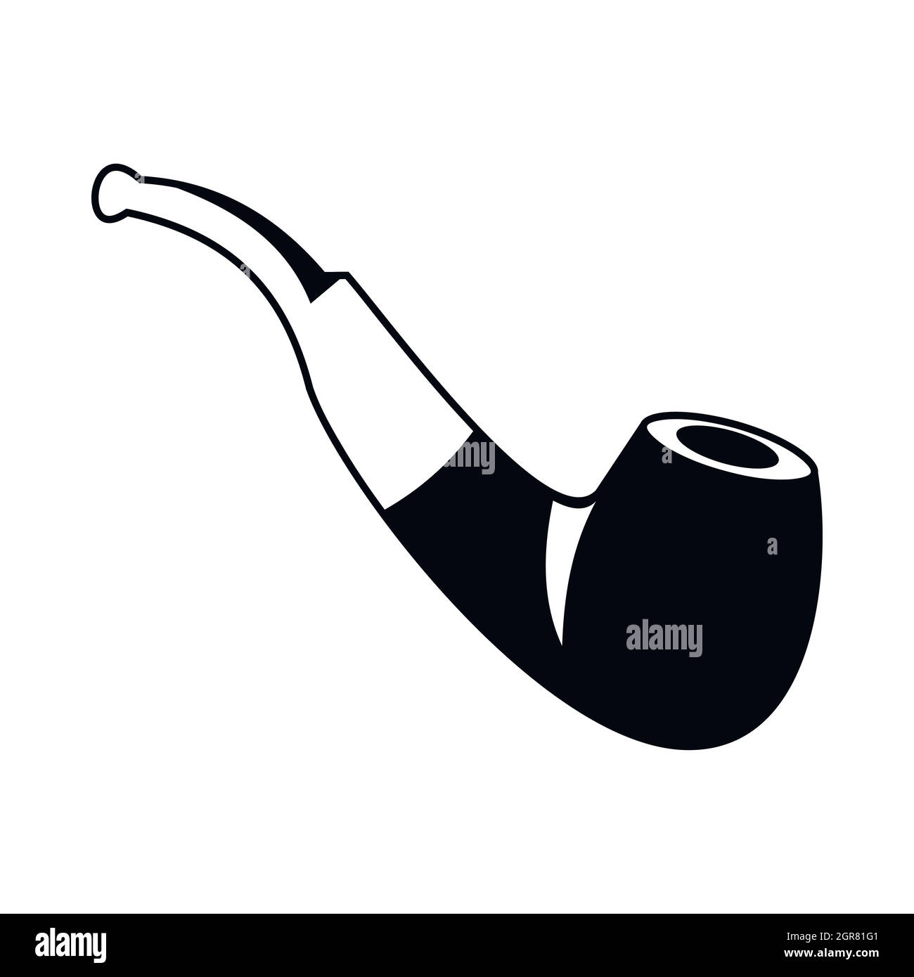 Smoking pipe icon image Stock Vector Images - Alamy
