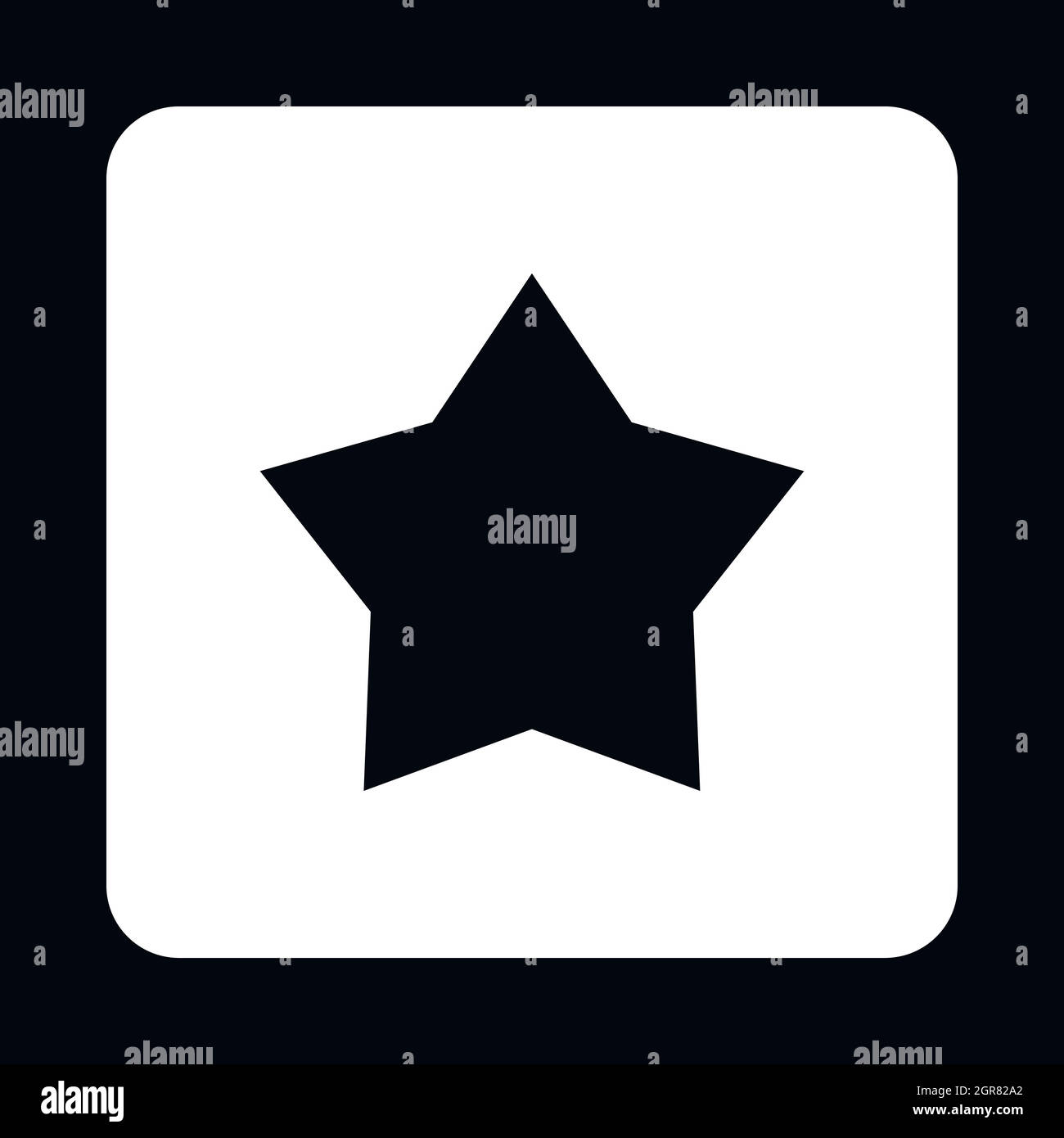 Black celestial star icon, simple style Stock Vector