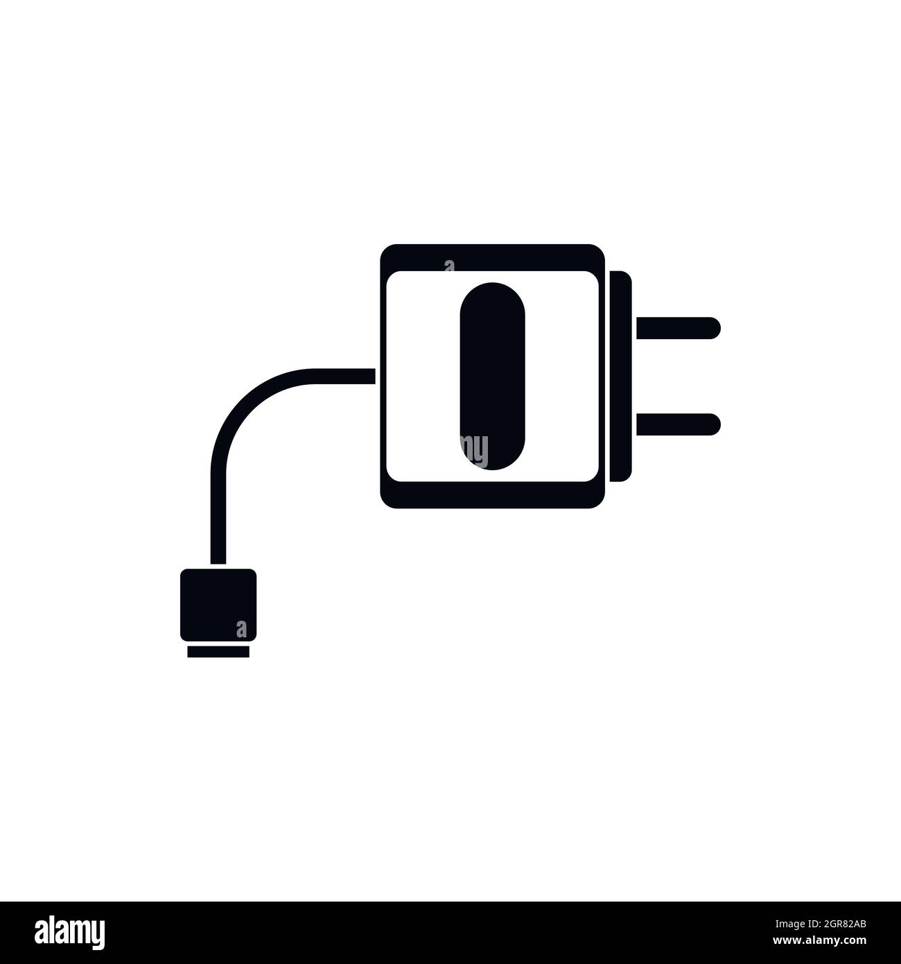 Mini charger icon, simple style Stock Vector