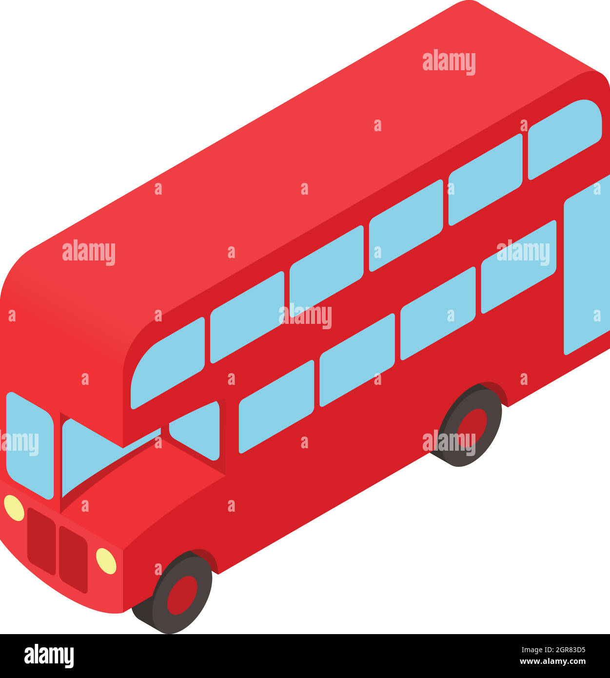Double decker bus icon, cartoon style Stock Vector Image & Art - Alamy