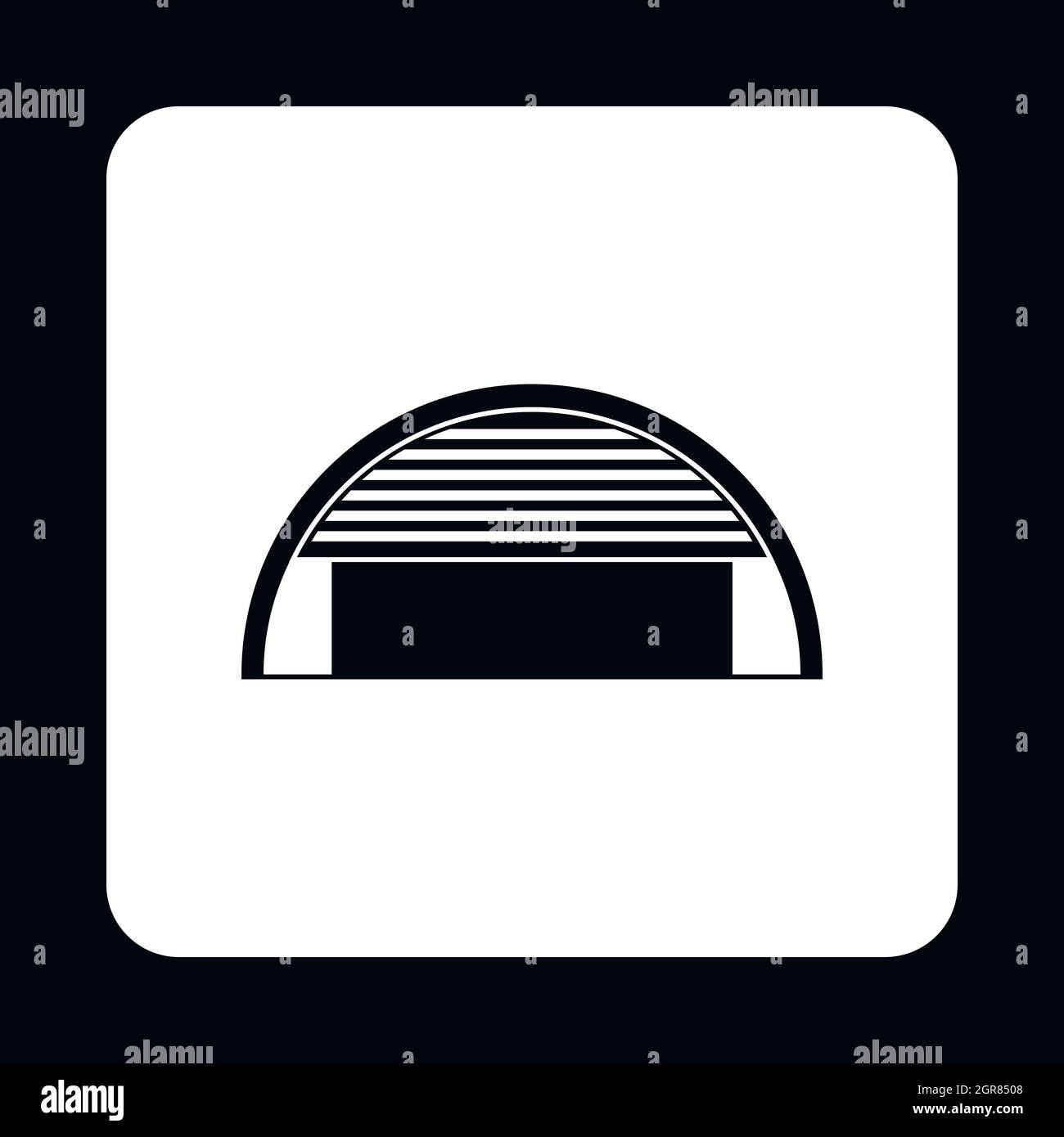 Hangar icon in simple style Stock Vector