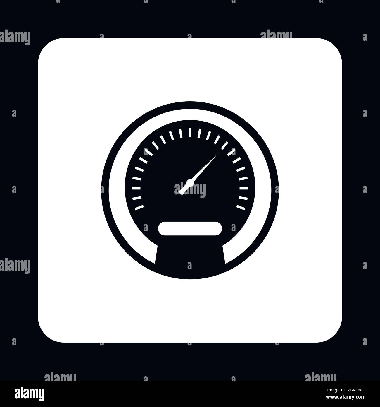 Speedometer, measuring scale icon Stock Vector