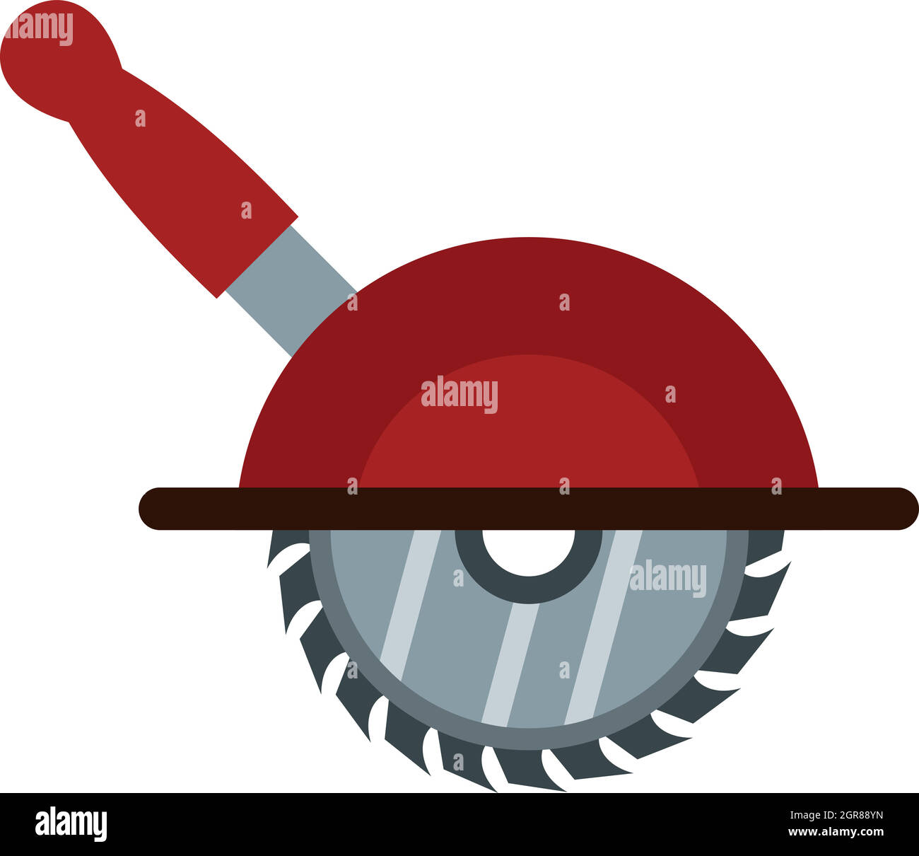 Circular saw icon, flat style Stock Vector Image & Art Alamy