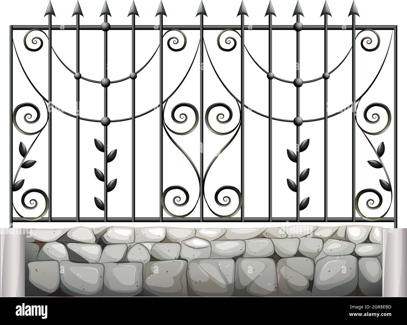 A steel fence Stock Vector Image & Art Alamy