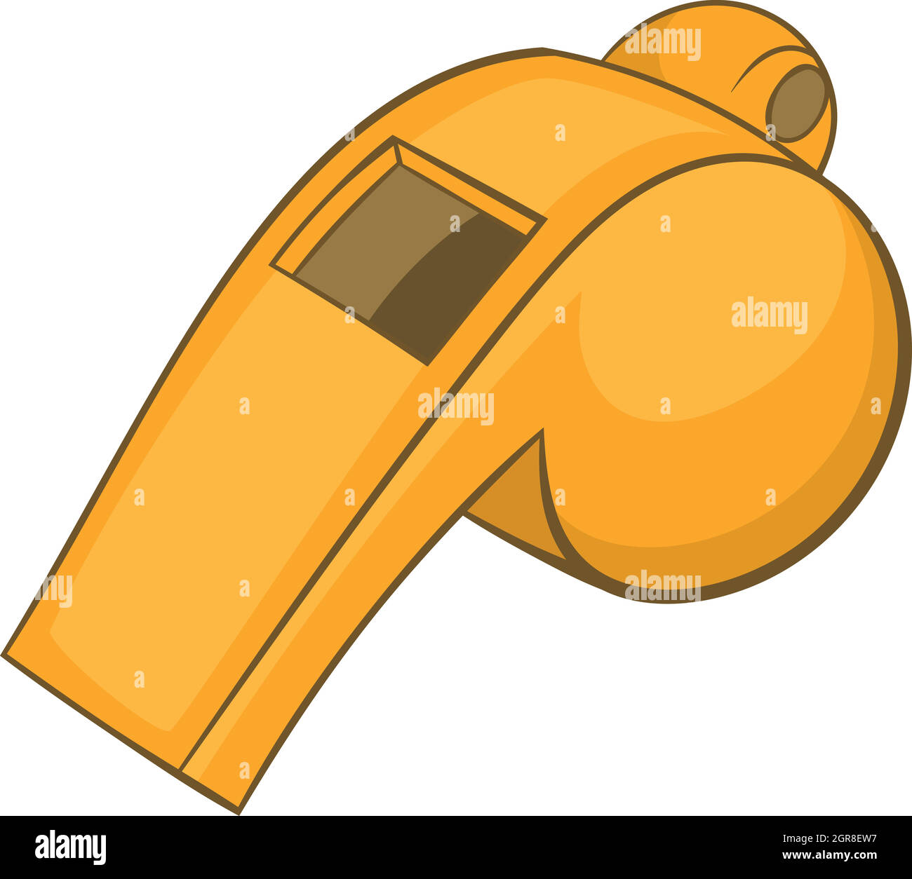 Whistle of referee icon, cartoon style Stock Vector Image & Art Alamy