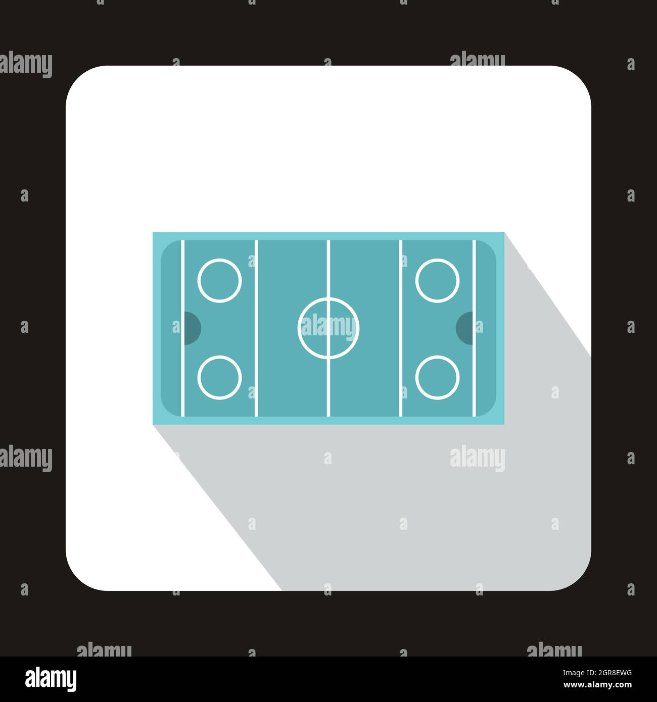 Hockey pitch icon, flat style Stock Vector Image & Art - Alamy