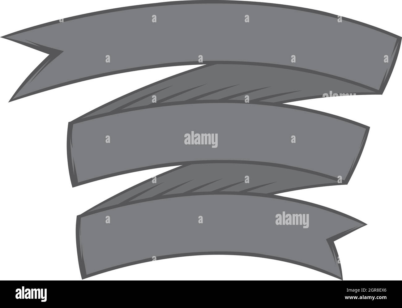 Decorative ribbon quality icon, monochrome style Stock Vector Image ...