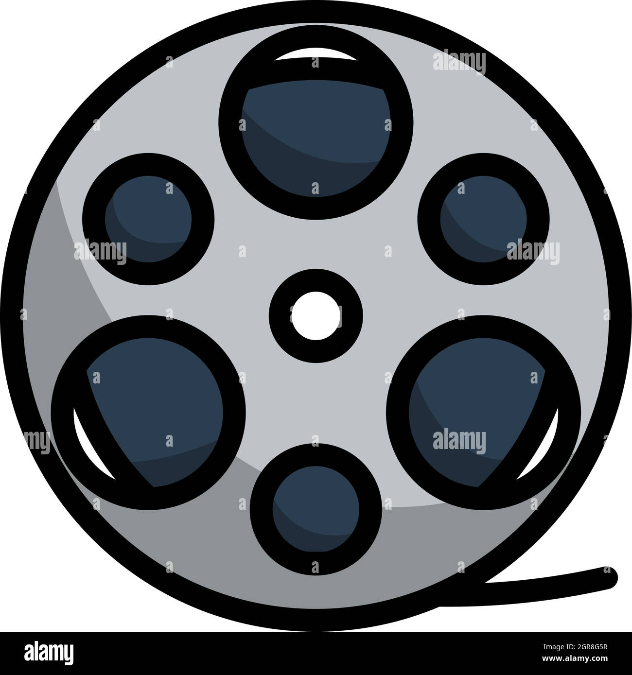 Film reel icon hi-res stock photography and images - Alamy