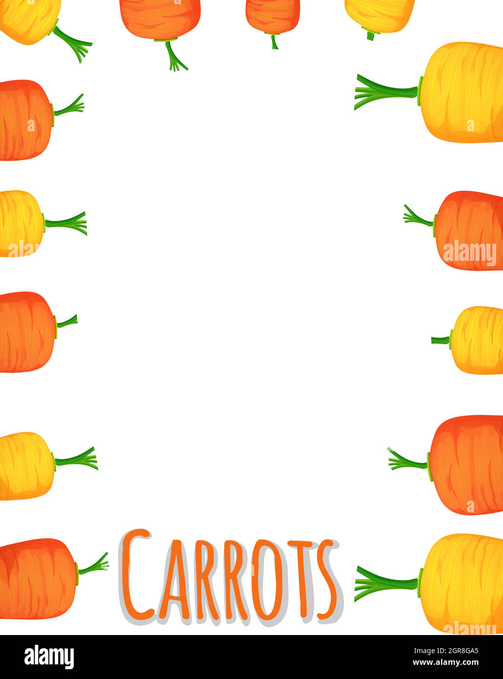 Border design with fresh carrots Stock Vector Image & Art Alamy