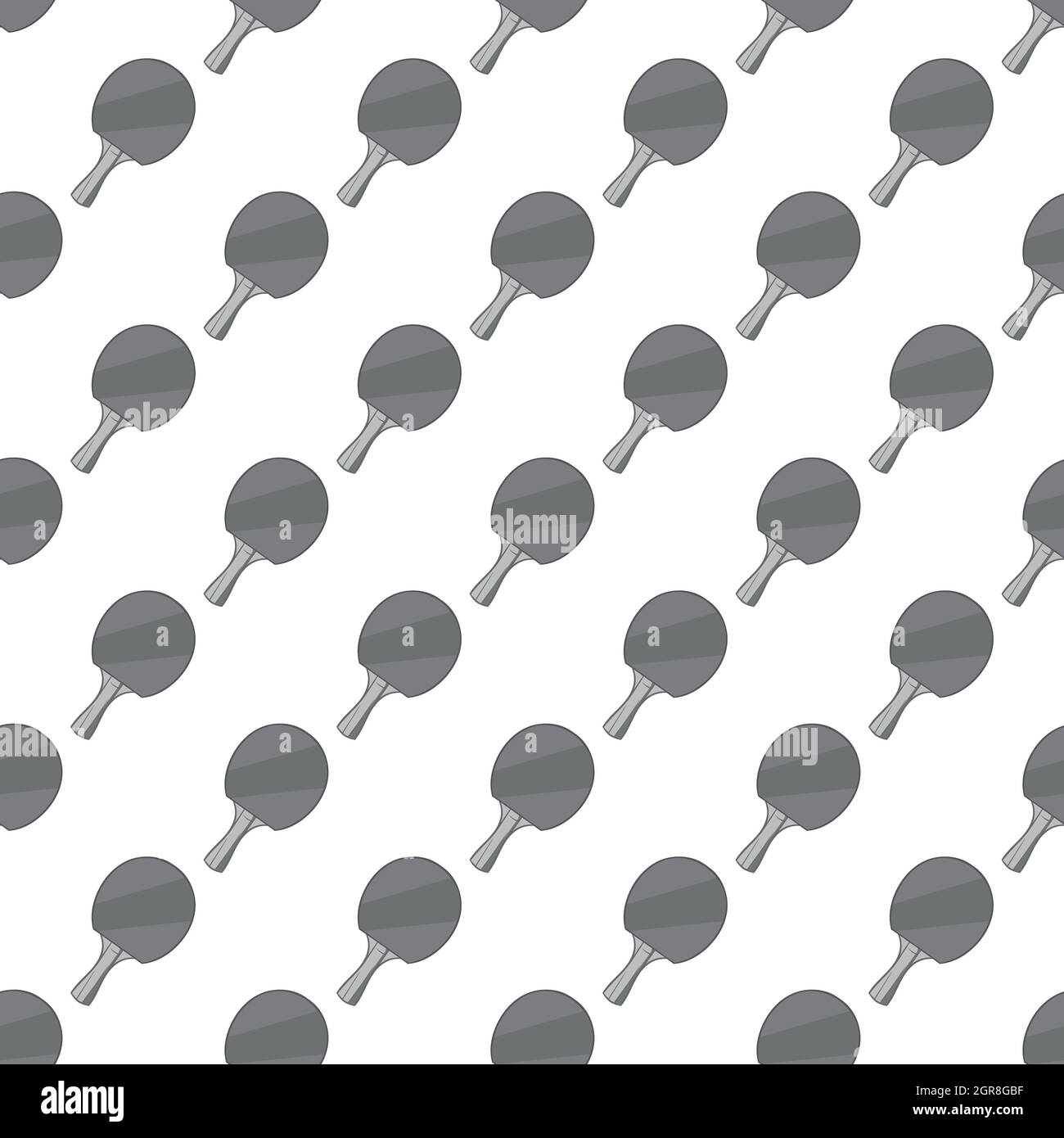 Racket of table tennis seamless pattern Stock Vector