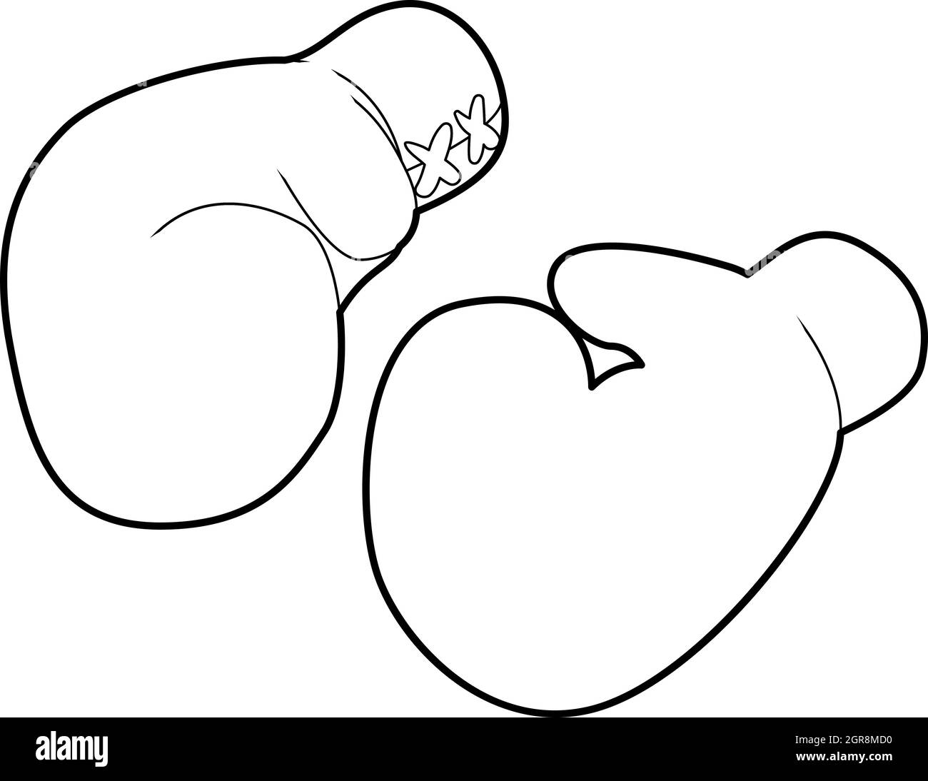 Pair of boxing gloves icon, outline style Stock Vector Image & Art Alamy