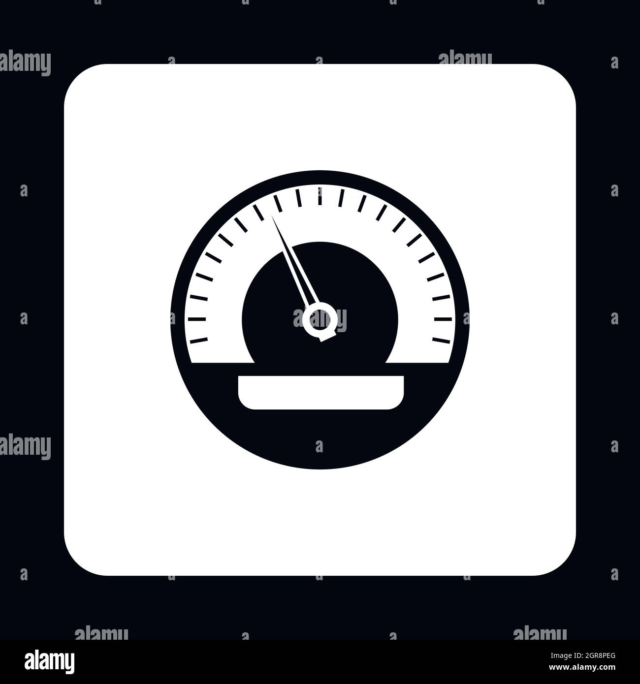 Car speedometer icon, simple style Stock Vector