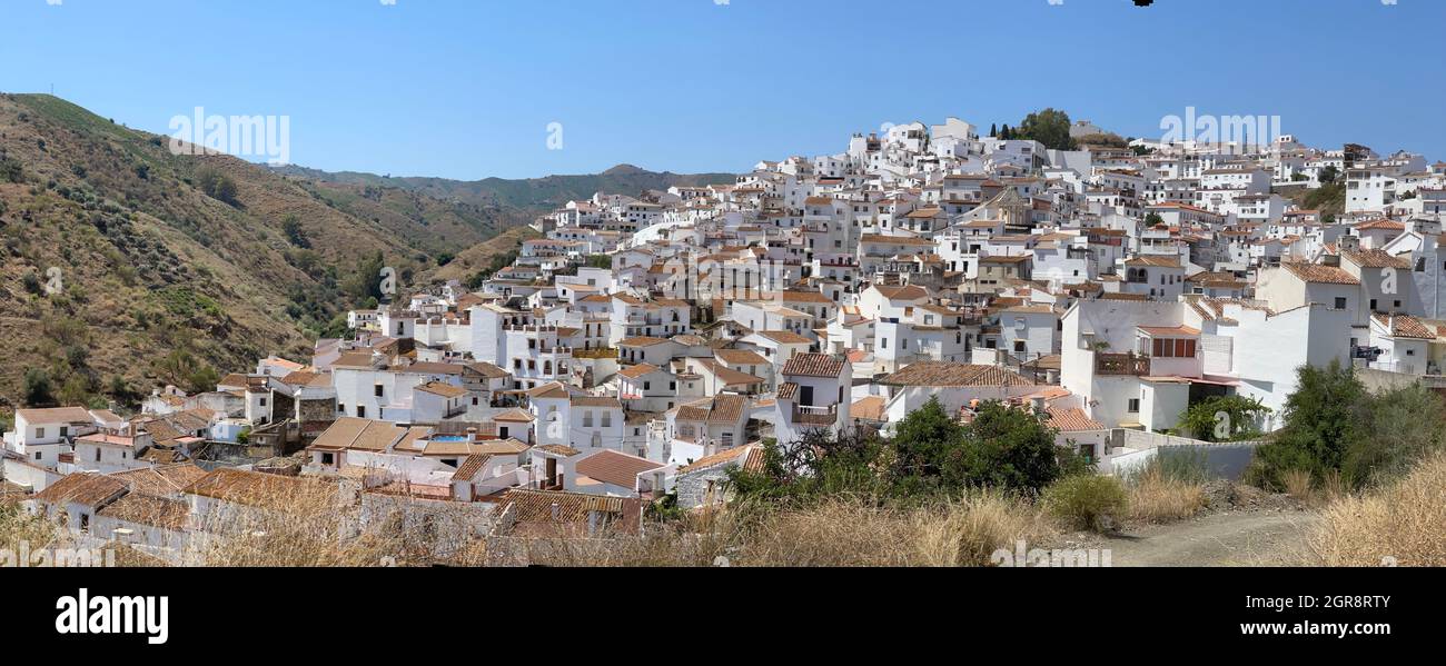 The White Village Of Almáchar In The Axarquia Region Of Southern Spain