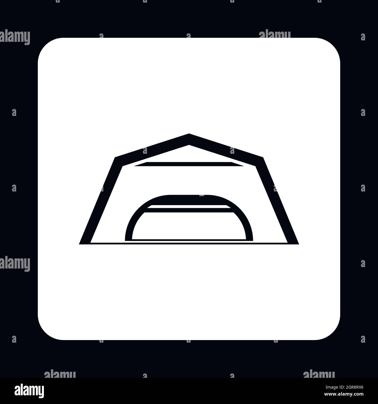 Hangar icon in simple style Stock Vector