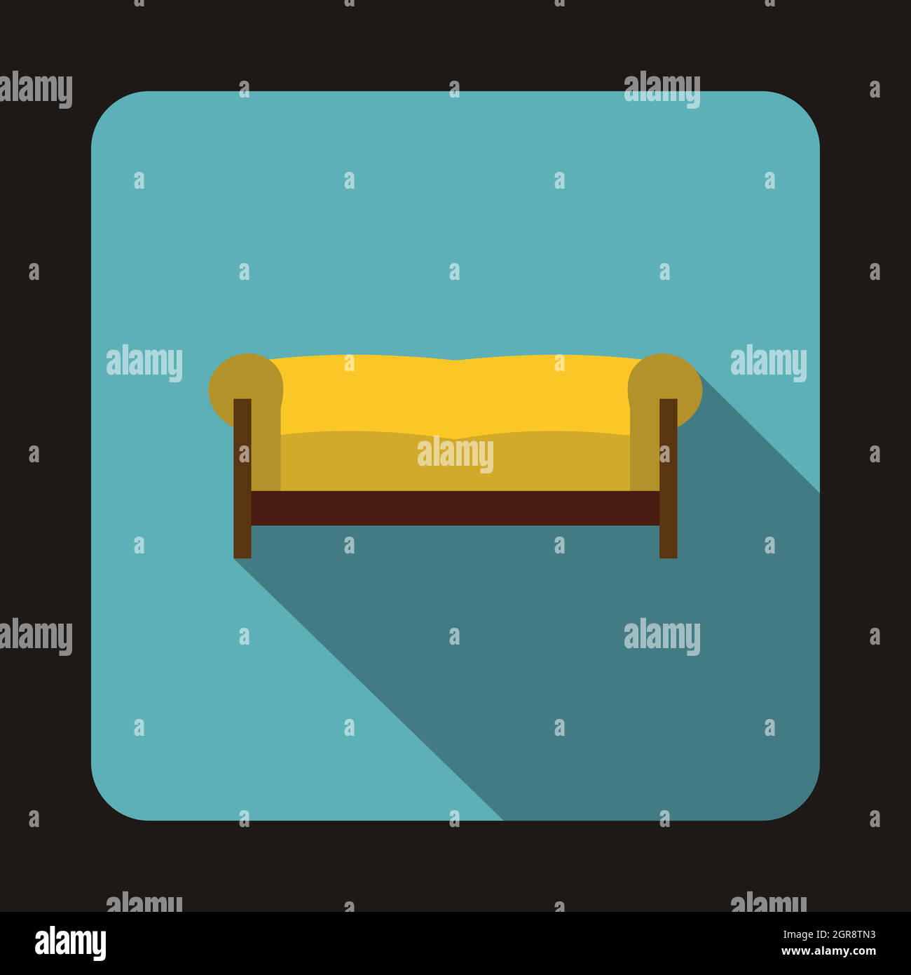 Yellow interior home Stock Vector Images