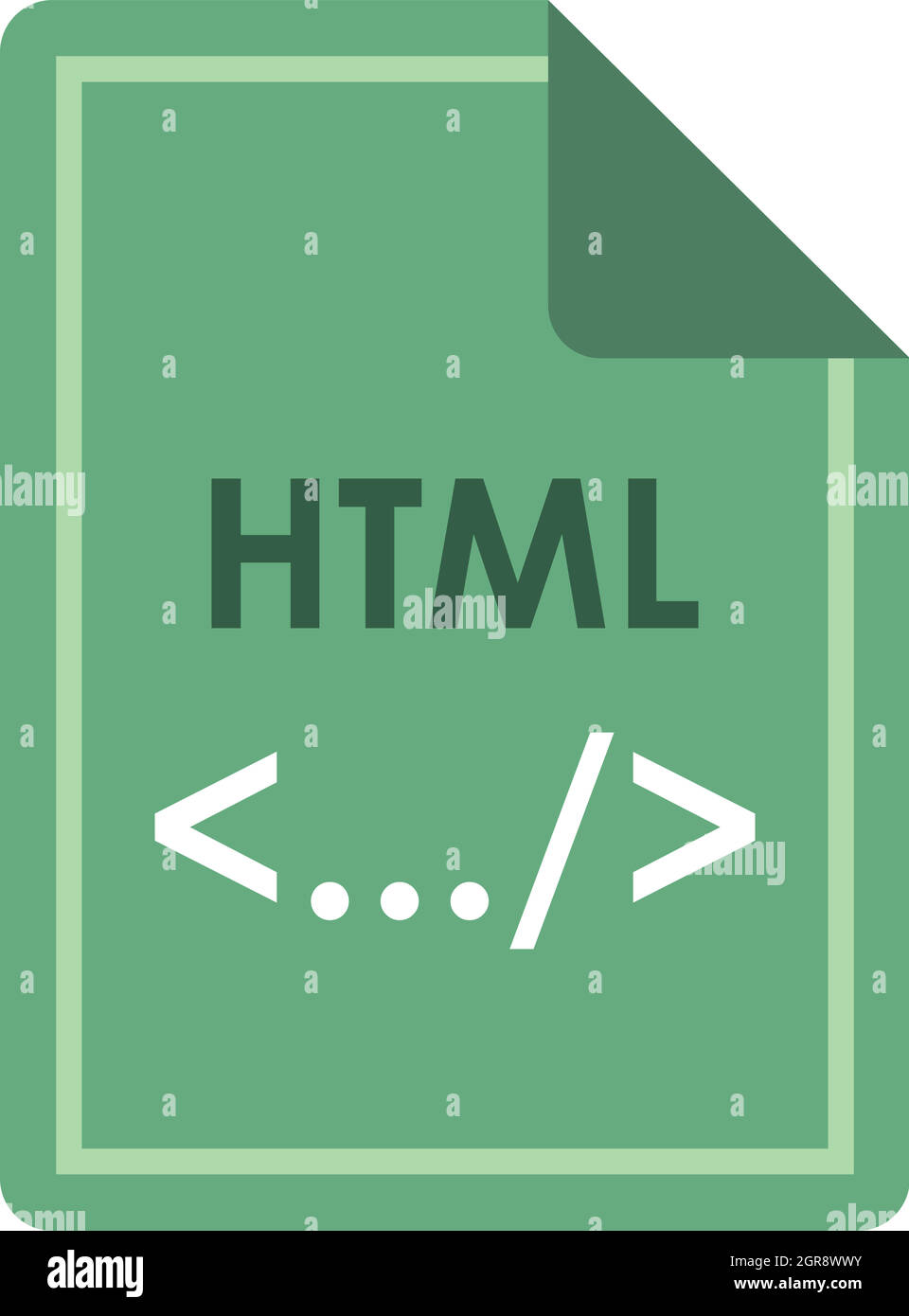 File HTML icon, flat style Stock Vector Image & Art - Alamy
